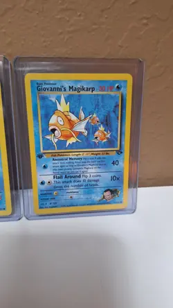 Lot Of 5 Vintage Pokemon Cards - 4 Are 1st Ed.! Gastly,Flareon,Magikarp & More! - Image 2