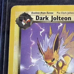 Dark Jolteon 38/82 Uncommon Team Rocket Pokemon Card 38/82 - Image 2