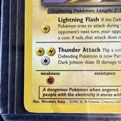 Dark Jolteon 38/82 Uncommon Team Rocket Pokemon Card 38/82 - Image 5