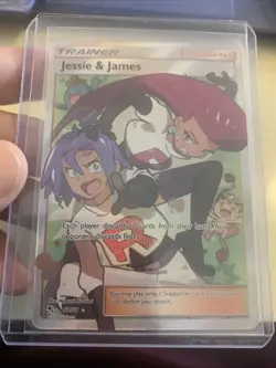 Pokemon TCG Jessie & James Hidden Fates Holo Full Art Ultra Rare Card 68/68 NM/M - Image 1