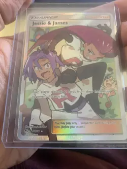 Pokemon TCG Jessie & James Hidden Fates Holo Full Art Ultra Rare Card 68/68 NM/M - Image 3