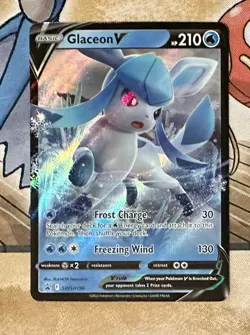 Pokemon - GLACEON V - SWSH196 - Black Star Promo - NM/Mint - New + Card Saver - Image 1