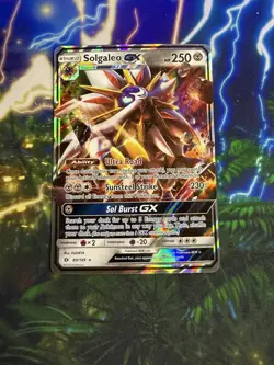 Pokemon TCG Solgaleo GX Holo Ultra Rare Card Sun & Moon Base Set 89/149 - Image 3