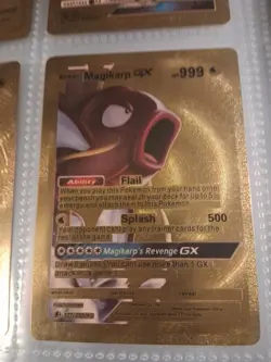 Magikarp GX 127/255 HP999 GOLD Foil Fan Art Display Card - LP - Image 1