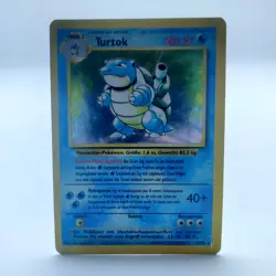 Pokemon TCG Karte - Turtok Blastoise 2/102 Base Set Holo Rare Deutsch - Image 1