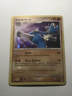 Pokemon Card - Lucario Holo - 3/11 - LP - Trainer Kit - Image 3