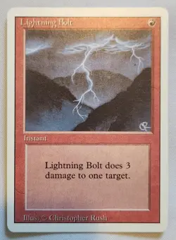 MTG Magic [x1] Lightning Bolt [x1] Revised M/NM - Image 1