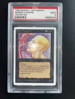 MTG Unlimited PSA 9 Sengir Vampire NM Graded Anson Maddocks - Image 1