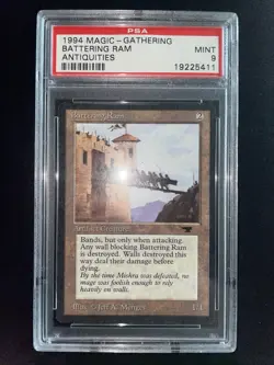 MTG Battering Ram PSA 9 Graded Antiquities 1994 NM - Image 2