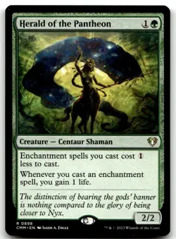 MTG Commander Masters #898 Herald of the Pantheon NM - Image 1