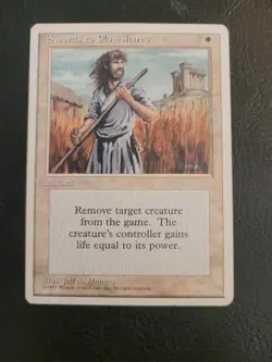 Swords to Plowshares U Fourth 4th Edition 4ED MTG Magic The Gathering White MP - Image 1