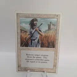 Swords to Plowshares U Fourth Edition 4ED 302 MTG MP - Image 2
