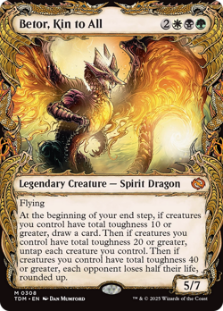 Betor, Kin to All (Showcase) [Tarkir: Dragonstorm] Magic MTG - Image 1