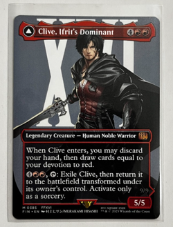 MTG - Final Fantasy - Clive, Ifrit’s Dominant Borderless - Mythic 0385 - Image 1
