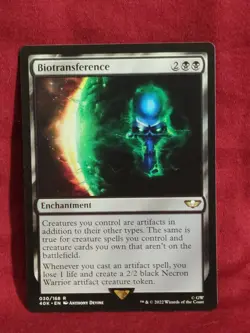 [1x] Biotransference Near Mint, English Warhammer 40,000 Commander MTG Magic - Image 1