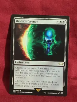 [1x] Biotransference Near Mint, English Warhammer 40,000 Commander MTG Magic - Image 3