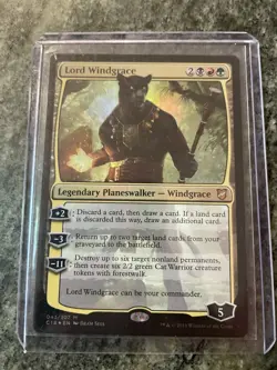MTG Magic the Gathering Foil Lord Windgrace Near Mint Condition - Image 1