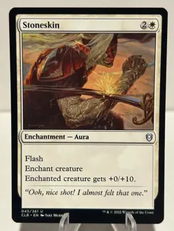 Stoneskin 45 U Commander Legends: Battle for Baldur's Gate NM MTG - Image 1