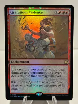Gratuitous Violence 715 R Foundations FOIL NM MTG - Image 1