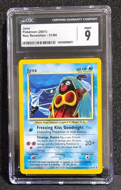 Pokemon TCG Jynx Neo Revelation 31/64 Regular Unlimited Uncommon Graded 9 - Image 1