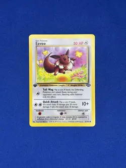 ✨NM EEVEE 1ST EDITION - 51/64 WotC Pokemon TCG Jungle Set - Image 1
