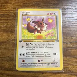 Pokemon TCG Eevee Jungle 1st Edition Card 51/64, Regular Common, LP/NM - Image 1