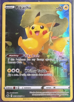 Pikachu GG30/GG70 Crown Zenith: Galarian Gallery Pokemon Near Mint pack fresh - Image 1