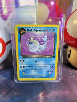 Dark Vaporeon 45/82 Pokemon TCG Team Rocket Unlimited Regular Uncommon MP - Image 1