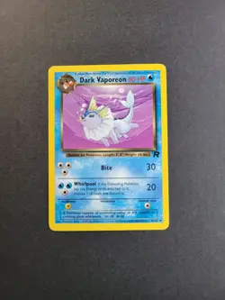Dark Vaporeon 45/82 Pokemon TCG Team Rocket Unlimited Regular Uncommon MP - Image 2
