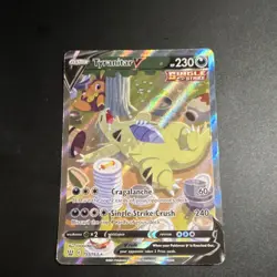 Pokemon Tyranitar V 155/163 Battle Styles Full Art Ultra Rare Holo - Image 1