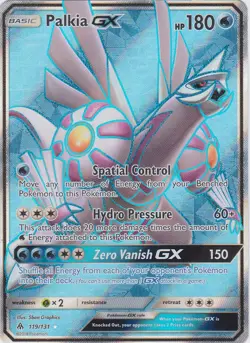 Pokemon Palkia GX Full Art 119/131 Sun and Moon Forbidden Light NM - Image 1
