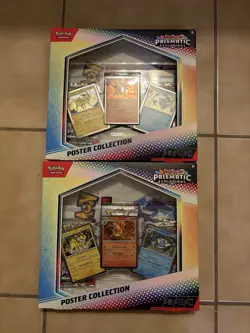 *NEW SEALED* 2x Pokemon Scarlet & Violet Prismatic Evolutions Poster Collection - Image 1