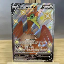 Cramorant V SWSH086 Shiny Holo Full Art Ultra Rare Pokemon Black Star Promo - Image 1