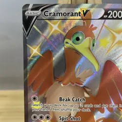 Cramorant V SWSH086 Shiny Holo Full Art Ultra Rare Pokemon Black Star Promo - Image 2
