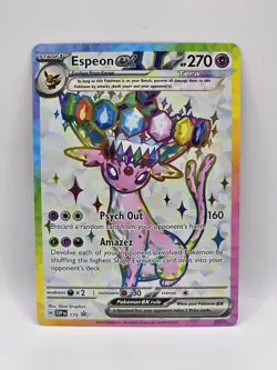 Pokemon TCG Espeon ex SVP 175 Premium Figure Collection Black Star Promo - Image 1