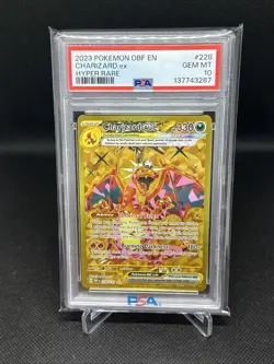 2023 Pokemon OBF EN Charizard Ex Hyper Rare PSA 10 - Image 1