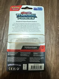 Pokemon Temporal Forces Blister Pack Promo With Coin Random Artwork - Image 2