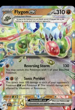 Pokemon Flygon EX 106/191 Surging Sparks Holo Double Rare - Image 1