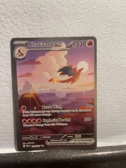 Pokemon TCG Charizard EX 199/165 Scarlet & Violet 151 Special Illustration Rare - Image 1