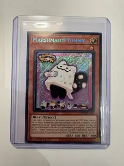 Marshmao Yummy SECRET RARE Yugioh! DOOD-EN024 Near Mint/Pack Fresh - Image 1