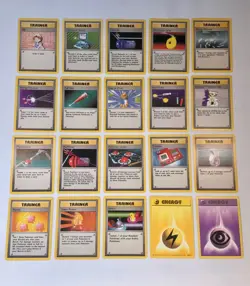 Pokemon Original Base Set 20 of 102 Pokemon Game Cards Mint Card Collection 20x - Image 1