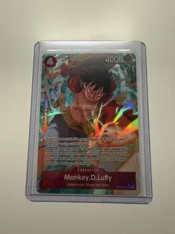 Near Mint Monkey D. Luffy OP12-015 Alt Art One Piece Card Game Alternate Art SR - Image 1