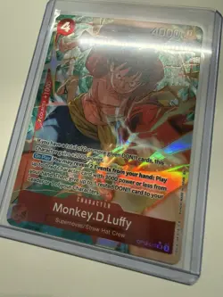 Near Mint Monkey D. Luffy OP12-015 Alt Art One Piece Card Game Alternate Art SR - Image 2