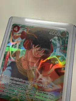 Near Mint Monkey D. Luffy OP12-015 Alt Art One Piece Card Game Alternate Art SR - Image 5