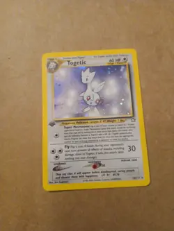 Togetic 16/111 Pokemon TCG Neo Genesis Holo Card Rare Swirl NM Condition - Image 1