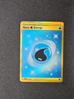 Pokemon TCG Basic Water Energy 279/193 Paldea Evolved Gold Holo Card - Image 1