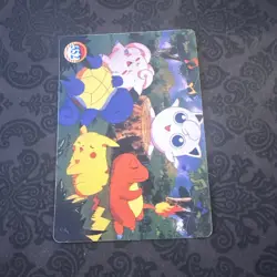 Pokemon Pocket Monsters Vintage Vending Prism Sticker Card #360 Pikachu Ash Holo - Image 2