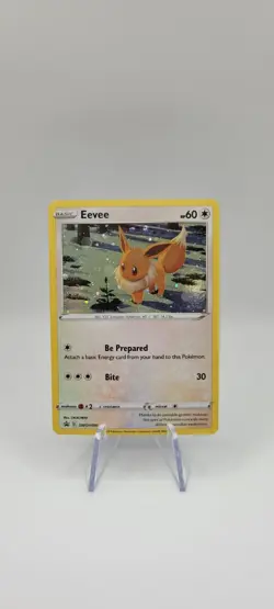 Pokemon TCG: Eevee SWSH190- Brilliant Stars 2022 Black Star Holo Promo Card NM - Image 1