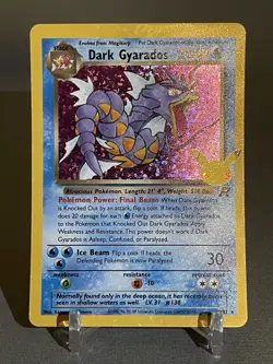 HOLO BLEED ERROR - Dark Gyarados 8/82 Celebrations Pokemon Card TCG 2021 NM #2 - Image 1