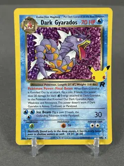 HOLO BLEED ERROR - Dark Gyarados 8/82 Celebrations Pokemon Card TCG 2021 NM #2 - Image 2